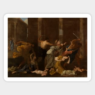 Massacre of the Innocents by Nicolas Poussin Sticker